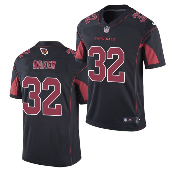 Men's Arizona Cardinals #32 Budda Baker Black Color Rush Limited Stitched NFL Jersey - Click Image to Close